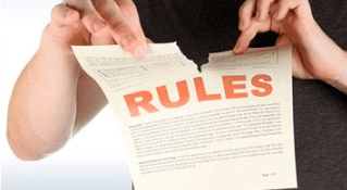 Broken rules