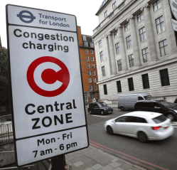 Congestion zone sign