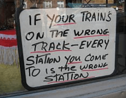 Wrong track