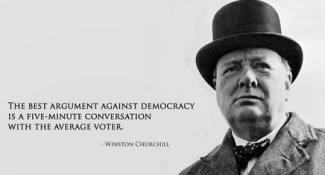Churchill v democracy