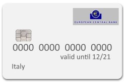 White credit card isolated path