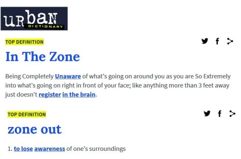 In zone